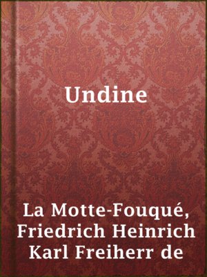 cover image of Undine